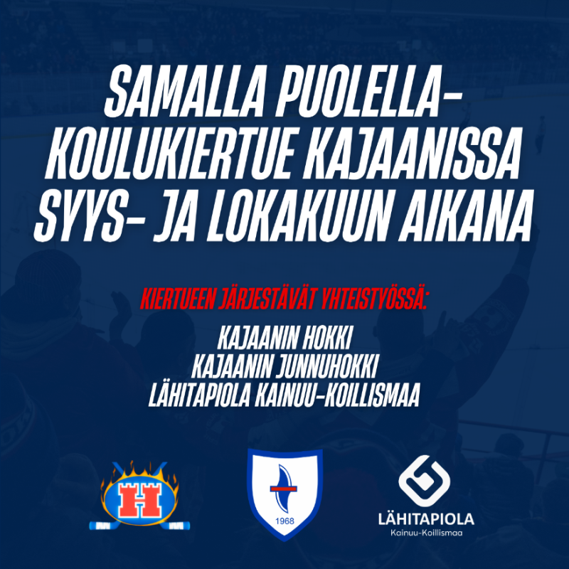 Hokki mukana Samalla puolella -koulukiertueella Kajaanissa