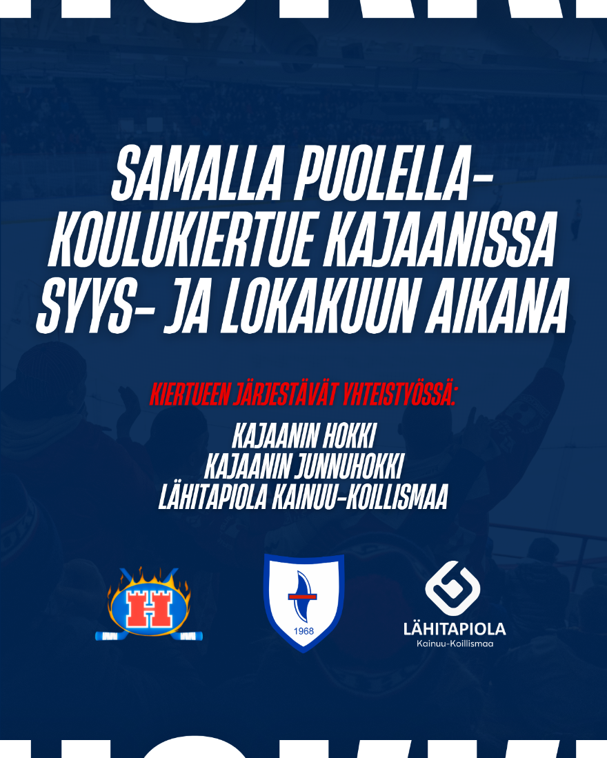 Hokki mukana Samalla puolella -koulukiertueella Kajaanissa